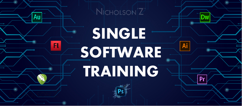 Photoshop, Illustrator, Dreamweaver, Adobe Flash, Adobe Premier, After effects, Corel draw